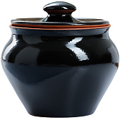 Горшочек под жаркое с крышкой "Вятский" 0,7л, черный 7621700 Горшочек под жаркое с крышкой "Вятский" 0,7л, черный 7621700