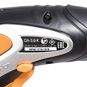  Отвертка аккумуляторная ОА-3,6-К Вихрь 