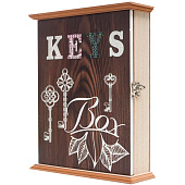 Ключница настенная дерево 6 крючков "Листики" 6,5х20х25 см 7915599 Ключница настенная дерево 6 крючков "Листики" 6,5х20х25 см 7915599