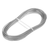 Трос металлополимерный прозрачный 2.мм 20 м.п.Сибртех ПР-2.0 Трос металлополимерный прозрачный 2.мм 20 м.п.Сибртех ПР-2.0