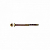 Саморез конструкционный потай Torx 5,0х80, желтый цинк, 5шт