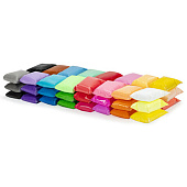  Пластилин супер лёгкий застывающий BRAUBERG KIDS, 480 г, 48 шт, 3 стека, 106310 