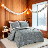  Комплект постельного белья Cleo сатин Notte Bianca с одеялом евро 32/017-NBO 