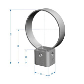 Хомут универсальный Docke PREMIUM 120/85, Пломбир Ral:9003 Хомут универсальный Docke PREMIUM 120/85, Пломбир Ral:9003