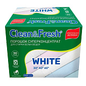  Стиральный порошок для белого суперконцентрат Clean&Fresh 900 гр. 