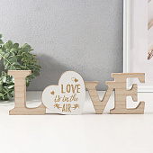 Сувенир дерево Надпись - Любовь витает в воздухе 1,8х29,6х9,7 см 10500819 Сувенир дерево Надпись - Любовь витает в воздухе 1,8х29,6х9,7 см 10500819