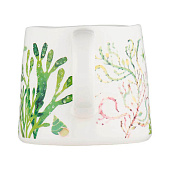 Кружка, 380 мл, фарфор, белая/зелёная,Ocean Life MW475-DI0454 Кружка, 380 мл, фарфор, белая/зелёная,Ocean Life MW475-DI0454