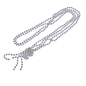  Бусы декоративные - шары, 4 м, пластик, серебро 266494 