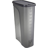 Емкость д/сыпучих продуктов 3,0л "Бест" прямоуг. 19х9,5х28см Графитовый М1257 Емкость д/сыпучих продуктов 3,0л "Бест" прямоуг. 19х9,5х28см Графитовый М1257