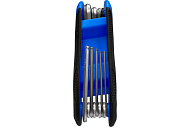 Набор ключей имбусовых складных шестигранных Vertextools 1,5-8мм, CrV, 8шт Набор ключей имбусовых складных шестигранных Vertextools 1,5-8мм, CrV, 8шт