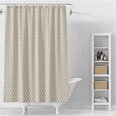 Штора для ванной Соната 180х200 (ШхВ) ПВХ 12 колец бежевый /104208 Delphinium Штора для ванной Соната 180х200 (ШхВ) ПВХ 12 колец бежевый /104208 Delphinium