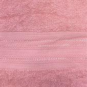  Полотенце Fine Line бордюр "Колосок", 70х140 см, махра, розовый 