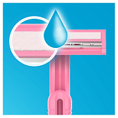 Станок для бритья одноразовый GILLETTE BLUEII для женщин 5шт Станок для бритья одноразовый GILLETTE BLUEII для женщин 5шт