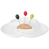 Менажница lefard "native" 31х3 см, 3 вилочки 474-213