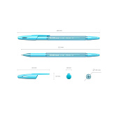  Набор ручек шариковых 4 шт Erich Krause R-301 Spring Stick&Grip 0.7 синяя 42750 (пакет)   2288893 