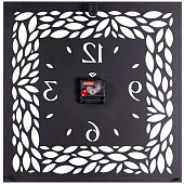 Часы настенные Элегия Рубин 41х41 см металл черный 4242-001B Часы настенные Элегия Рубин 41х41 см металл черный 4242-001B