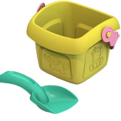 Набор для песка Нордпласт Лето Шкода № 1, ведро малое и совок Набор для песка Нордпласт Лето Шкода № 1, ведро малое и совок