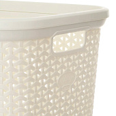 Корзина для белья RATTAN слоновая кость 35л HL081093IV Корзина для белья RATTAN слоновая кость 35л HL081093IV