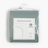 Простыня на резинке 180х200 Этель цв.серо-зеленый, 100% хлопок, бязь, 9046096 Простыня на резинке 180х200 Этель цв.серо-зеленый, 100% хлопок, бязь, 9046096