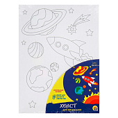  Набор Холст с красками, Интересный космос, 18х24 см, Х-7163 