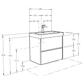 Тумба Сканди 70 дуб рустикальный 1A251801SDZ90 (под раковину Адриана 70) Акватон Тумба Сканди 70 дуб рустикальный 1A251801SDZ90 (под раковину Адриана 70) Акватон