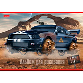  Альбом для рисования А4 16л скрепка Дизельпанк серия, 16А4В 