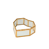 Шкатулка для украшений (колец, колье, серёг) «Сердце», стекло, 12х12х4 см