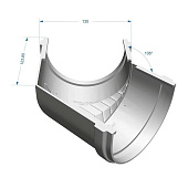  Угловой элемент 135° Docke PREMIUM, Графит Ral:7024 