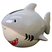  Копилка керамическая Акула/Shark 