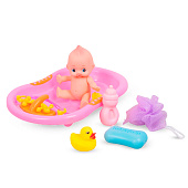 Пупс + ванночка + аксессуары 27х22см / блистер 669-559А Пупс + ванночка + аксессуары 27х22см / блистер 669-559А
