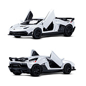 Машина металлическая ТМ Автопанорама 1:43 Lamborghini Aventador SVJ цвет: белый, JB1251558