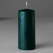 Свеча - цилиндр 50х115 темно-зеленая 1612236 Свеча - цилиндр 50х115 темно-зеленая 1612236