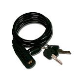  Замок тросовый 6х650 мм ключ 