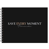 Фотоальбом "Save every moment", black (24,5 х 19 см)