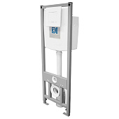 Инсталляция для подвесного унитаза 2в1 в комплекте с белой кнопкой 180/230мм межосевое DI Инсталляция для подвесного унитаза 2в1 в комплекте с белой кнопкой 180/230мм межосевое DI