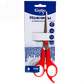 Ножницы универсальные 17,5 см, с упором для пальца, цветные, 915-045 Ножницы универсальные 17,5 см, с упором для пальца, цветные, 915-045