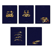  Тетрадь 48л "Со скоростью света", скрепка, клетка, тиснение золотой фольгой, Т199/01515 