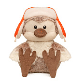  Мягкая игрушка MAXITOYS, воробей в шапке, 18 см 