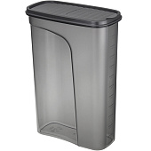 Емкость д/сыпучих продуктов 3,0л "Бест" прямоуг. 19х9,5х28см Графитовый М1257 Емкость д/сыпучих продуктов 3,0л "Бест" прямоуг. 19х9,5х28см Графитовый М1257