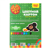 Картон цветной А4 двухсторонний 10л, 10цв Мульти-Пульти Чебурашка, КЦ_10-10дв_53133