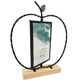  Фоторамка со светодиодами «Apple», black, металл (10х15 см) 
