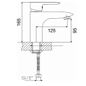 Смеситель для раковины Рассвет d35 G041010 Gota Rocio