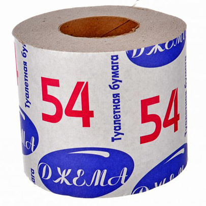  Джема Туалетная бумага Серая c гильзой (54) 