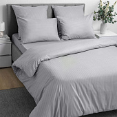  Комплект постельного белья Волшебная ночь Gray Cloud, 3003 8709/3, семейный, страйп-дизайн 