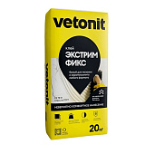  Белый клей-гель для мрамора, камня и керамогранита Экстрим Фикс C2TES1 (20кг) /Vetonit 