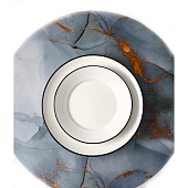  Салфетка сервировочная «Камень», d=38 см, серый 7422264 