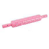 Скалка фигурная "Сердечки" 25х3см 339-828 Скалка фигурная "Сердечки" 25х3см 339-828