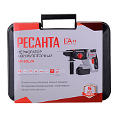 Перфоратор аккумуляторный Ресанта АП-20Li/4, 20В, SDS+, 3.2 ДЖ, 1050 об/мин, 4260 уд/мин, в комплекте 2 АКБ и ЗУ, кейс Перфоратор аккумуляторный Ресанта АП-20Li/4, 20В, SDS+, 3.2 ДЖ, 1050 об/мин, 4260 уд/мин, в комплекте 2 АКБ и ЗУ, кейс