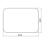 Зеркало Выбор 91,5х68,5 20228 Silver Mirrors