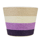Кашпо плетеное 13х10,5х9см, бумажная лоза, INBLOOM 164-375 Кашпо плетеное 13х10,5х9см, бумажная лоза, INBLOOM 164-375